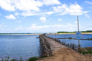POnt de bambou, Kompong Cham, Cambodge