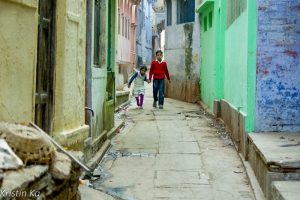 Rue de Varanasi, Inde